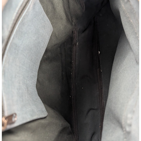 Wilsons Leather Messenger Bag Green Canvas Leather Detail Retro Vintage Business - Picture 6 of 6